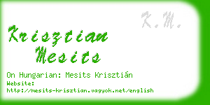 krisztian mesits business card